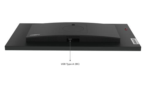 LENOVO P24q-30 - LED-Monitor - 60.5 cm (23.8") - 2560 x 1440 QHD @ 60 Hz - IPS - 300 cd/m˛ - 1000:1 - 4 ms - HDMI, DisplayPort - Raven Black - für ThinkCentre neo 70t 11YU, ThinkPad P15 Gen 2 20YQ (63B4GAT6EU)