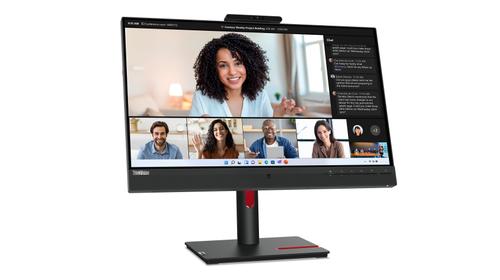 LENOVO ThinkVision T24mv-30 - LED-Monitor - 61 cm (24") (23.8" sichtbar) - 1920 x 1080 Full HD (1080p) - IPS - 250 cd/m˛ - 1000:1 - 4 ms - HDMI, DisplayPort,  USB-C - Lautsprecher - Raven Black (63D7UAT3EU)