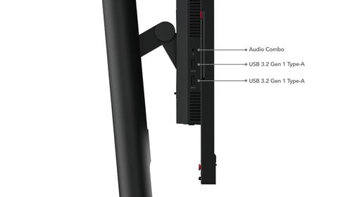 LENOVO ThinkVision T24mv-30 - LED-Monitor - 61 cm (24") (23.8" sichtbar) - 1920 x 1080 Full HD (1080p) - IPS - 250 cd/m˛ - 1000:1 - 4 ms - HDMI, DisplayPort,  USB-C - Lautsprecher - Raven Black (63D7UAT3EU)