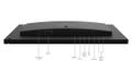 LENOVO ThinkVision T24mv-30 - LED-Monitor - 61 cm (24") (23.8" sichtbar) - 1920 x 1080 Full HD (1080p) - IPS - 250 cd/m˛ - 1000:1 - 4 ms - HDMI, DisplayPort,  USB-C - Lautsprecher - Raven Black (63D7UAT3EU)