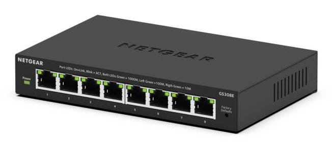 NETGEAR 8PT GIGABIT PLUS SWITCH (GS308E) (GS308E-400EUS)