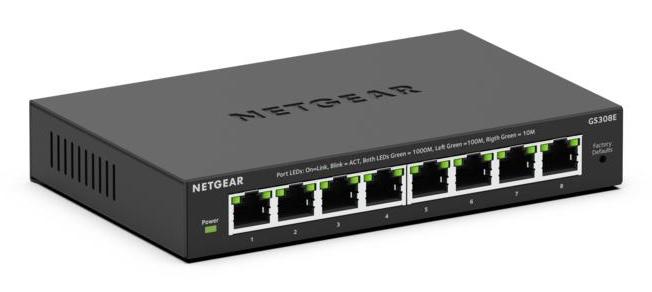 NETGEAR 8PT GIGABIT PLUS SWITCH (GS308E) (GS308E-400EUS)