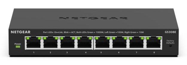NETGEAR 8PT GIGABIT PLUS SWITCH (GS308E) (GS308E-400EUS)