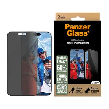 PanzerGlass iPhone 16 Pro Max Privacy Screen Protector Ultra-Wide Fit (P2864)