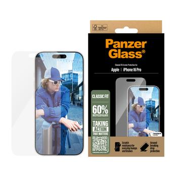 PanzerGlass iPhone 16 Pro skjermbeskytter Herdet glass, Standard fit (2874)