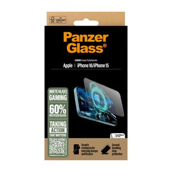 PanzerGlass Gaming Screen Protector iPhone 16 6.1Inch Ultra Wide Fit (2857)