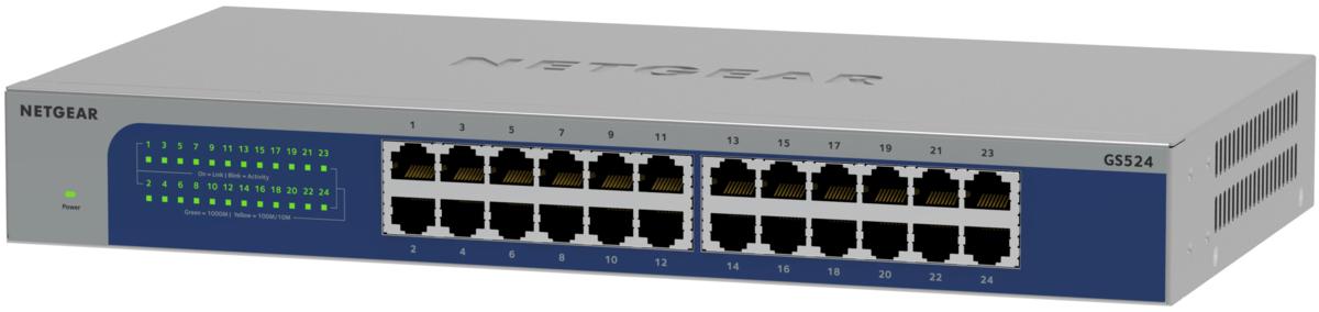 NETGEAR GS524-300EUS 24-Port Gigabit Ethernet u (GS524-300EUS)