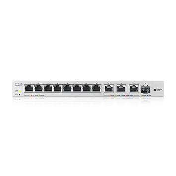 Zyxel XGS1250-12_v2 - 10GbE styrt switch 12 porter, 1x 10GbE SFP+ fiber, 3x 10GbE RJ45, VLAN, QoS, IGMP snooping v1/ v2/ v3-kompatibel (XGS1250-12-ZZ0102F)