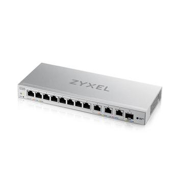 Zyxel XGS1250-12_v2 - 10GbE styrt switch 12 porter, 1x 10GbE SFP+ fiber, 3x 10GbE RJ45, VLAN, QoS, IGMP snooping v1/ v2/ v3-kompatibel (XGS1250-12-ZZ0102F)