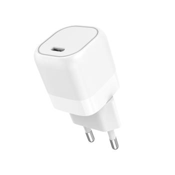 GEAR Charger 220V 1xUSB-C PD/PPS 25W White (665119)