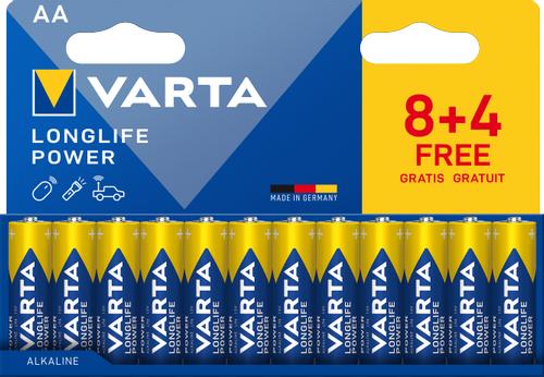 VARTA Longlife Power AA Blister 12-pack (8+4) (4906121772)