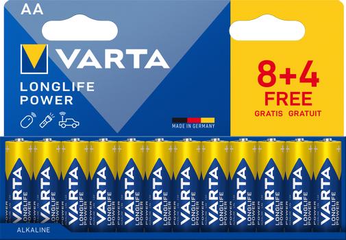 VARTA Longlife Power AA Blister 12-pack (8+4) (4906121772)
