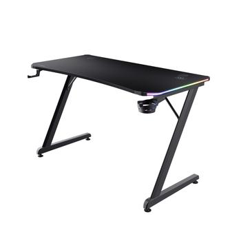 TRUST GXT 709 Luminus RGB Gaming Desk Maxvikt 150 kg, höjd 74 cm, djup 60 cm, bredd 120 cm (25184)