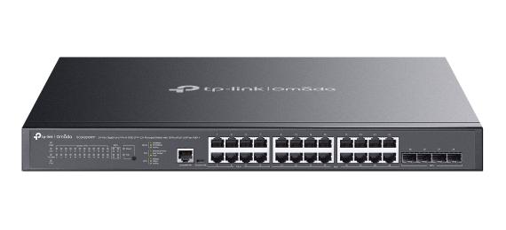 TP-LINK SG3428XMPP New Omada 24-Port Gigabit and 4-Port 10GE SFP+ L2+ Managed Switch with 16-Port PoE+ & 8-Port PoE++ 4x 10 Gbps SFP+ slots 8x Gigabit 802.af/ at/ bt PoE++ ports (Max 90 W PoE budget for each po (SG3428XMPP)