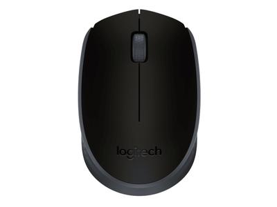 LOGITECH M171 Wireless PC Mouse - Black - Mus - Optisk - 3 knapper - Sort (910-004424)
