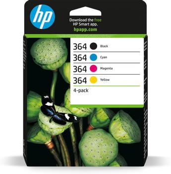HP INK CARTRIDGE NO 364 B/C/M/Y COMBO 4-PACK BLISTER SUPL (N9J73AE#301)