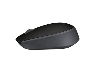 LOGITECH M171 Wireless PC Mouse - Black - Mus - Optisk - 3 knapper - Sort (910-004424)