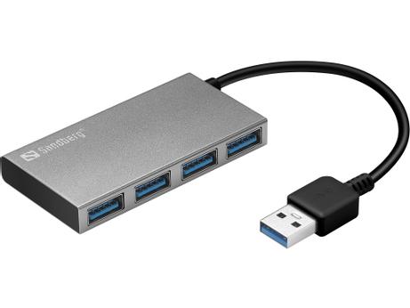 Sandberg USB 3.0 Pocket Hub - hub - 4 porter (133-88)