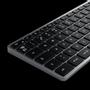 SATECHI Slim X3 Trådløst tastatur For Apple, nordisk layout, opp til 4 bluetooth enheter, baklyste taster (ST-BTSX3M-ND)