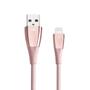 JUST MOBILE ZinCable - Lightning-kabel af højeste kvalitet 1,5 m - Rose Gold