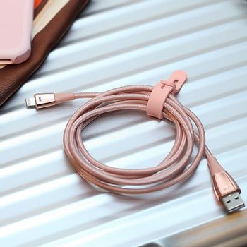 JUST MOBILE ZinCable - Lightning-kabel af højeste kvalitet 1,5 m - Rose Gold (DC-568RG)