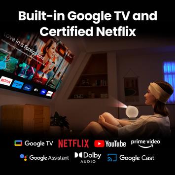 BenQ GV50 Portable Laser Projector 500lm, 1080p, Android TV (9H.JSR77.59E)