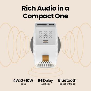 BenQ GV50 Portable Laser Projector 500lm, 1080p, Android TV (9H.JSR77.59E)