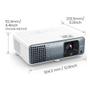 BENQ TK710 beamer/ projector Projector met normale projectieafstand 3200 ANSI lumens DLP UHD 4K (3840x2160) 3D Zwart, Wit (9H.JSJ77.17E)