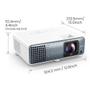 BENQ TK710STi beamer/ projector Projector met normale projectieafstand 3200 ANSI lumens DLP UHD 4K (3840x2160) 3D Zwart, Wit (9H.JSK77.17E)
