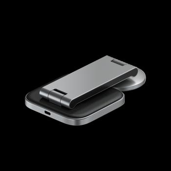 SATECHI 2-in-1 Foldable Qi2 Wireless Charging Stand Sort (ST-Q21FM)