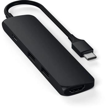 SATECHI Slim Usb-c Multiport Adapter W/4k HDMI & 2Xusb3.0 BK (ST-CMAK)