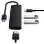 SATECHI Slim Usb-c Multiport Adapter W/4k HDMI & 2Xusb3.0 BK (ST-CMAK)