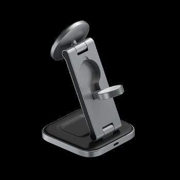 SATECHI 3-in-1 Foldable Qi2 Wireless Charging Stand Sort (ST-Q31FM-EA)