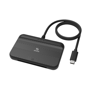 AKASA Contactless NFC and SmartCard Reader, 1m cable (AK-CR-15BK)