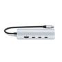 SATECHI USB-C Multiport Adapter 8K with Ethernet V3 - Silver (ST-P8KES)