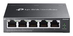 TP-Link ES205GP New Omada 5-Port Gigabit Easy Managed Switch with 4-Port PoE+ 5x 10/100/1000Mbps RJ45 ports (4x 802.3at/af-compliant PoE+) 65W Power Budget,  with up to 30W for each PoE port* Easy to Use: Sup