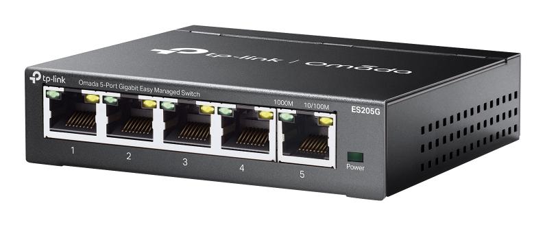 TP-LINK ES205G New Omada 5-Port Gigabit Easy Managed Switch 5x 10/ 100/ 1000Mbps RJ45 ports Easy to Use: Supports plug-and-play for instant connectivity and simple configuration for additional features Centrali (ES205G)