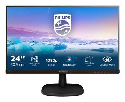 Philips 243V7QDSB 24" Full-HD IPS - 250 cd/m² - 1000:1 - 5 ms - HDMI, DVI-D, VGA (243V7QDSB/00)