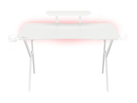 GENESIS Gaming Tisch HOLM 320 RGB weiÃ? (120cm x 75cm) (NDS-1802)