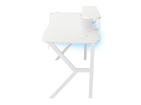 GENESIS Gaming Tisch HOLM 320 RGB weiÃ? (120cm x 75cm) (NDS-1802)