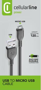 CELLULAR LINE CL Datakabel Micro USB til USB For lading og synkronisering (USBDATACABMICROUSB)