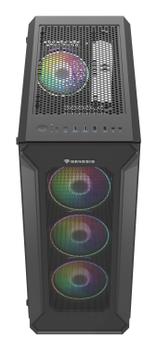 GENESIS IRID 505 ARGB Pc case, Midi tower, 2xUSB 3.0, 2xUSB 2.0, 2x Jack, Black (NPC-1518)