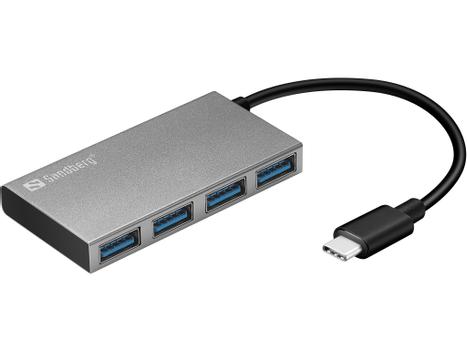 SANDBERG USB-C to 4 xUSB 3.0 Pocket Hub (136-20)