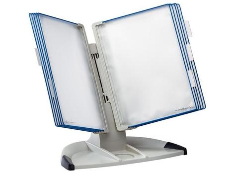 TARIFOLD Bordstativ TARIFOLD T-office blå lommer (734301)