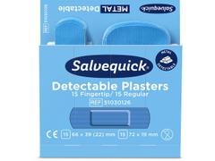 SALVEQUICK Plaster SALVEQUICK detectable blå (30x6)