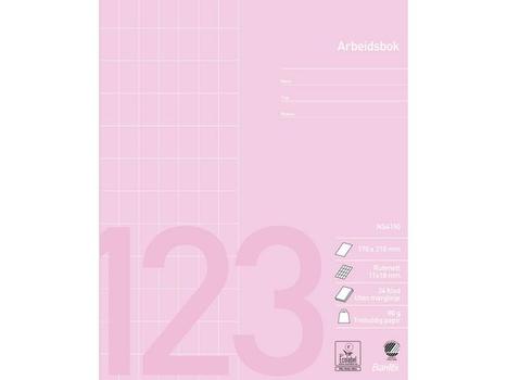 BANTEX Arbeidsbok BANTEX 17x21 80g 11x18 rutet (100052056*15)