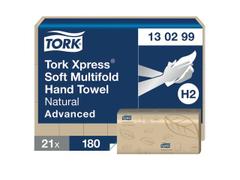 TORK 130299 Xpress Soft håndklædeark 2lags H2 natur