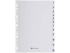 EXACOMPTA Register EXACOMPTA FOREVER A4 1-12 grå