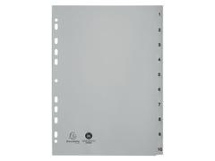 EXACOMPTA Register EXACOMPTA FOREVER A4 1-10 grå