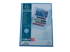 EXACOMPTA Plastomslag EXACOMPTA A4 120my blå (10)